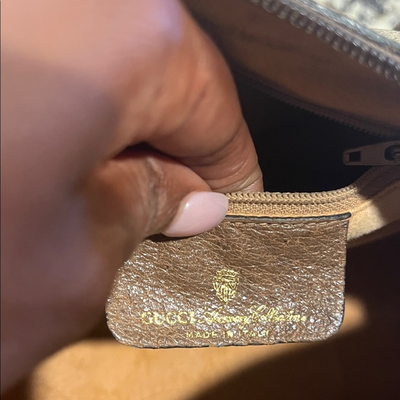 Gucci Beige and Brown Monogram Satchel - Picture 6 of 9